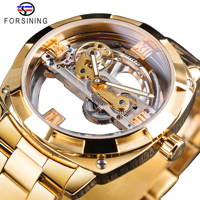 Men's Transparent Mechanical Watch (Waterproof)