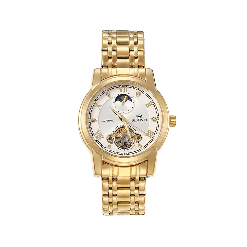 Doctor Tong BESTWIN Classic Men's Watch Sun Moon Star Mechanical Watch Men's Watch