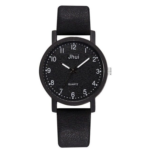 Pure Color Personality Casual Girls Watch Literary Forest Series Stone Pattern Light Frosted Retro Quartz Watch Female