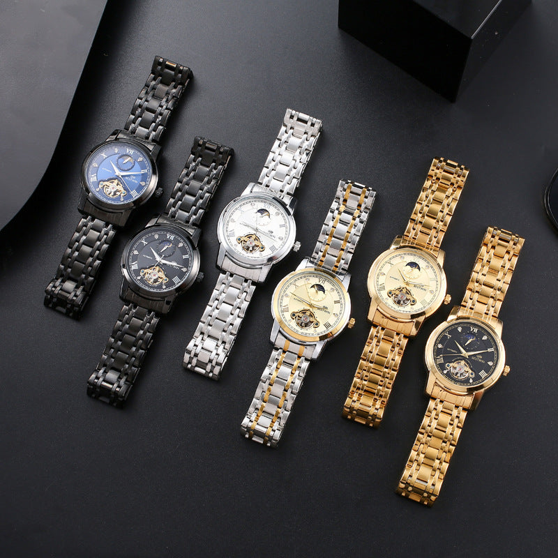 Doctor Tong BESTWIN Classic Men's Watch Sun Moon Star Mechanical Watch Men's Watch