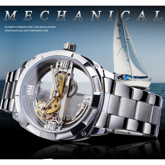 Men&amp;amp;amp;amp;#039;s Transparent Mechanical Watch (Waterproof)